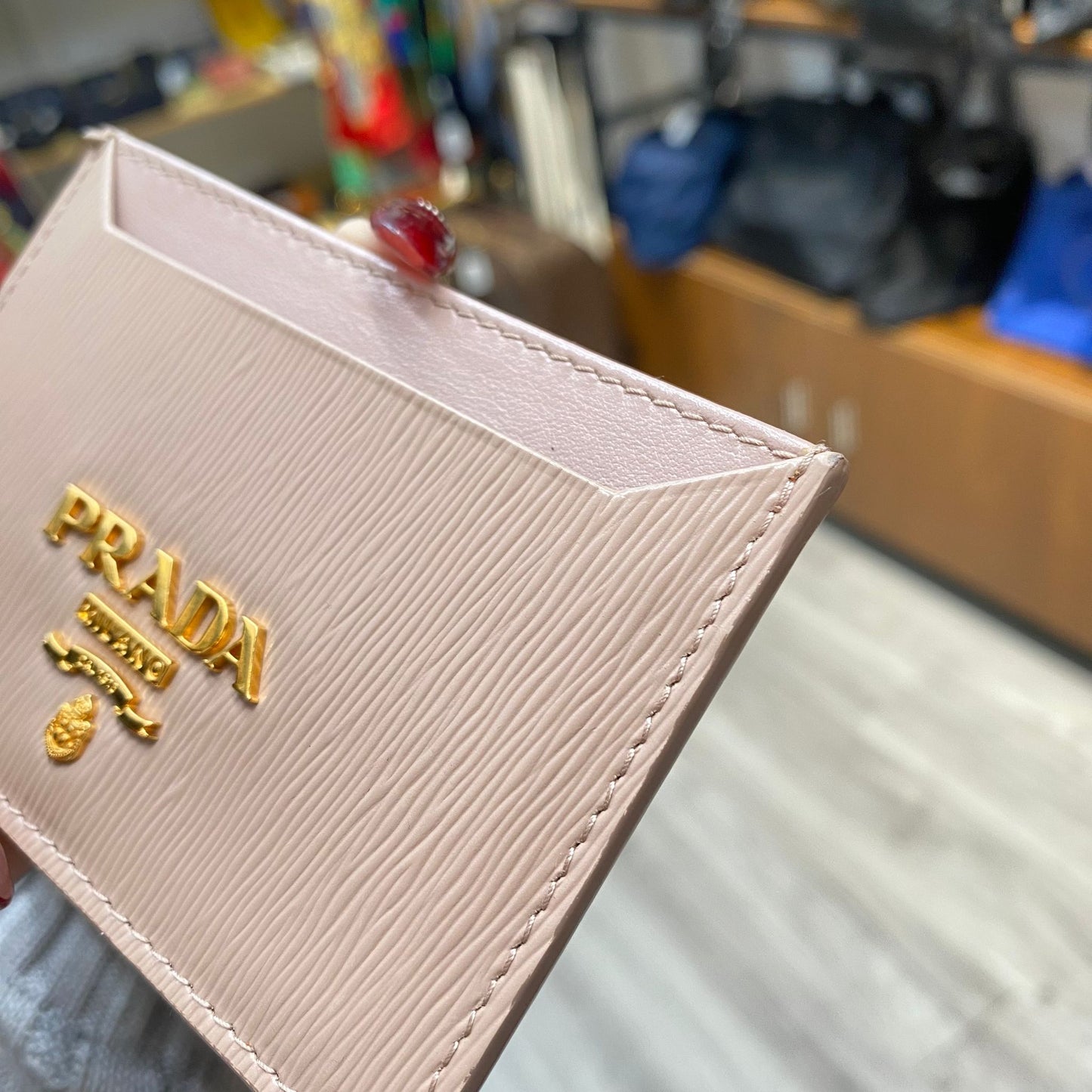 PRADA BABY PINK 卡片套 有盒