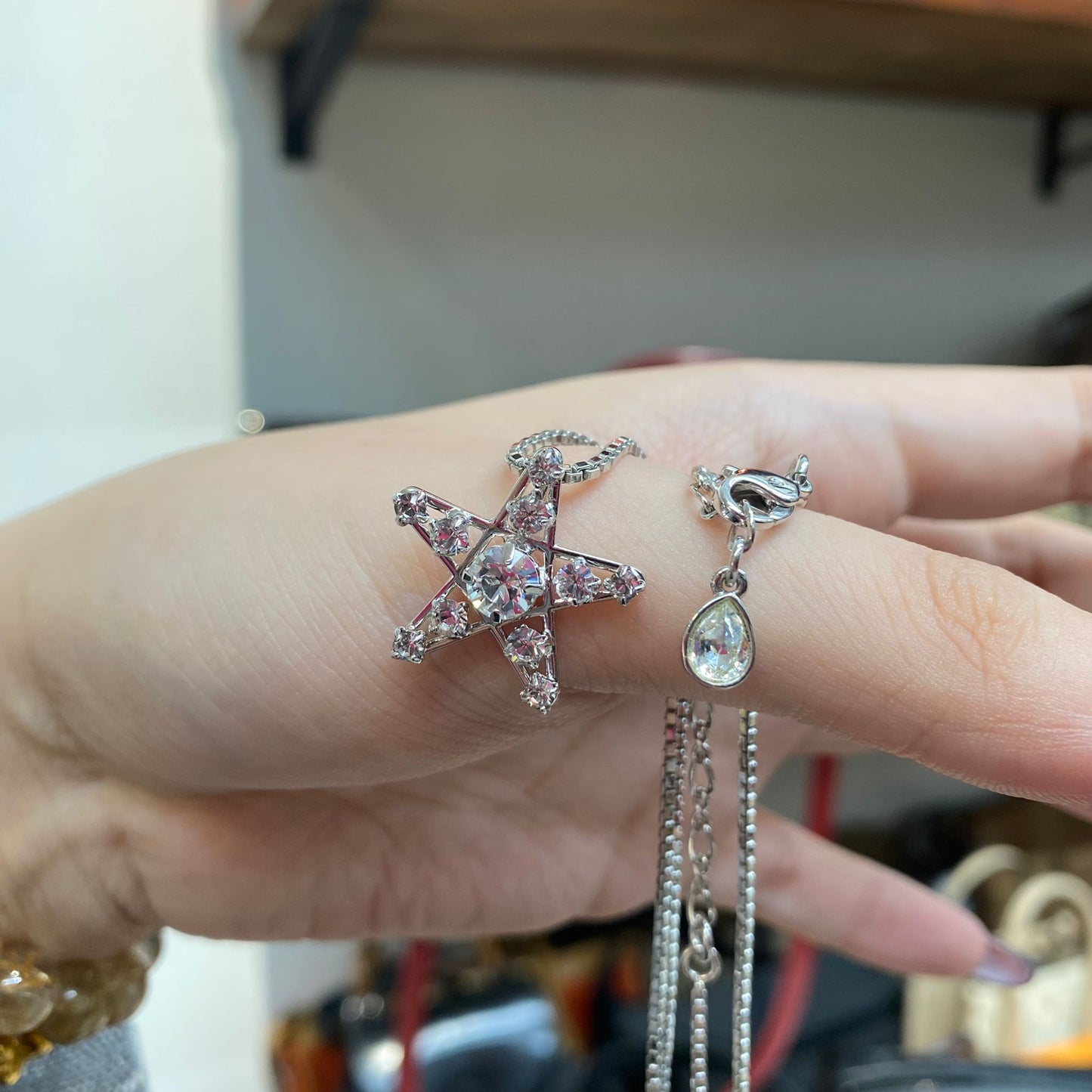 SWAROVSKI 星星頸鏈