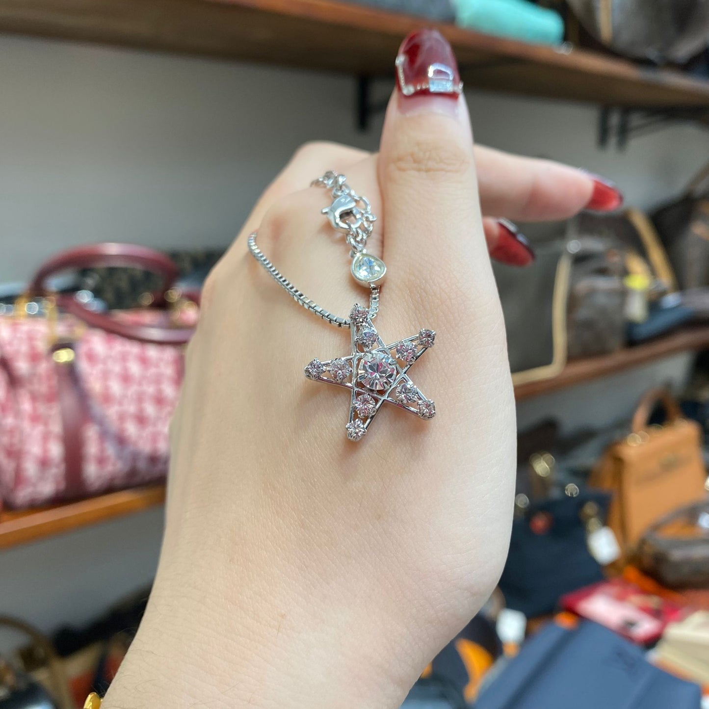 SWAROVSKI 星星頸鏈