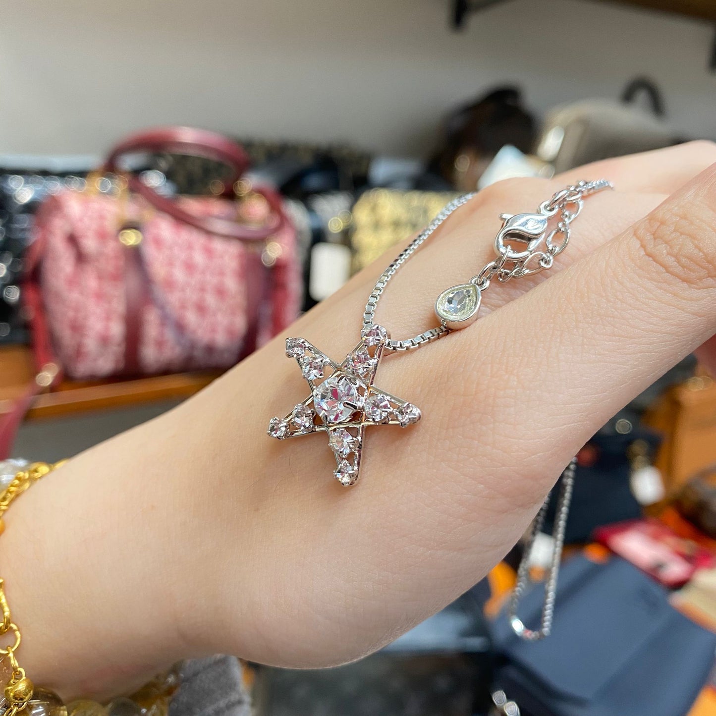 SWAROVSKI 星星頸鏈