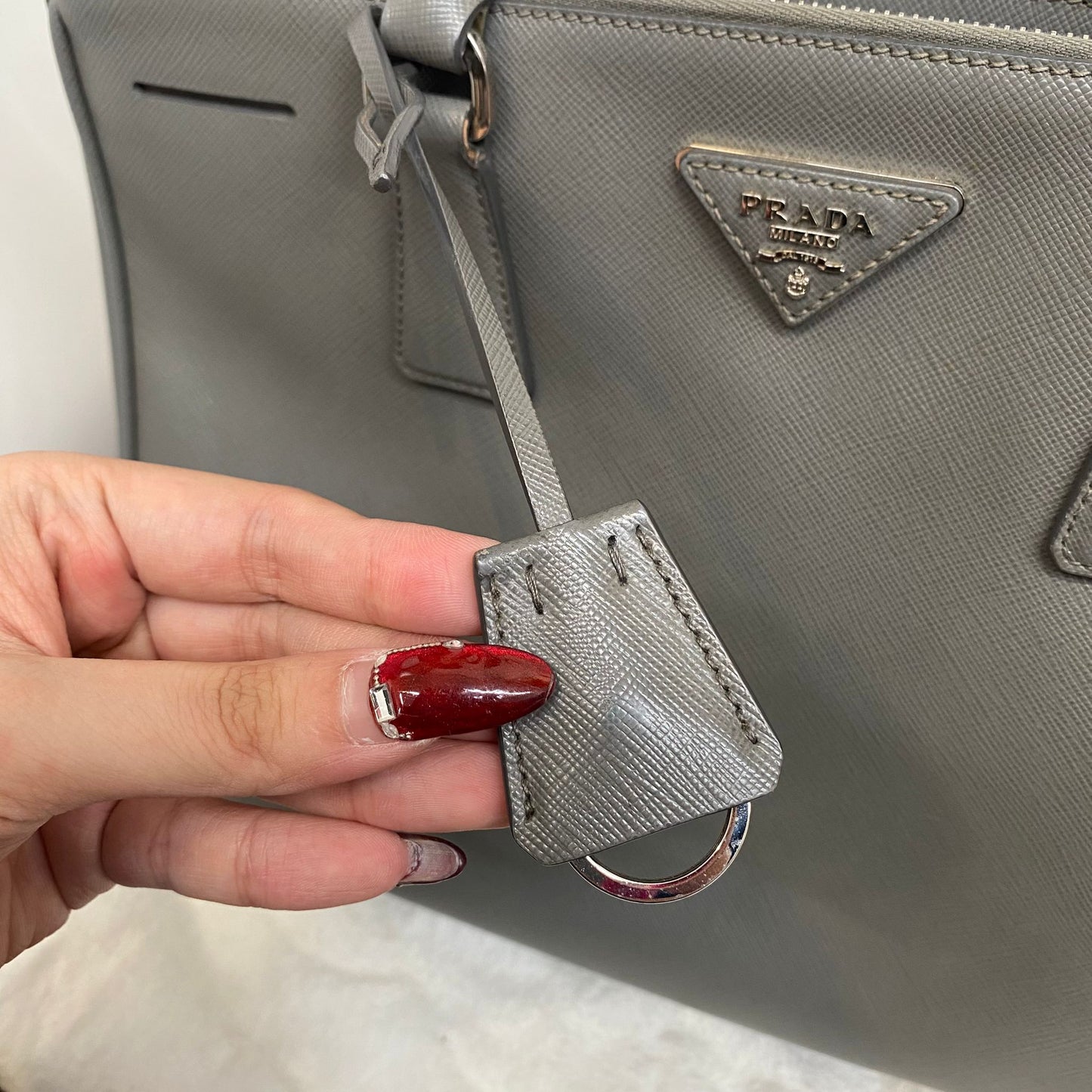 PRADA 3 WAY Tote 灰色