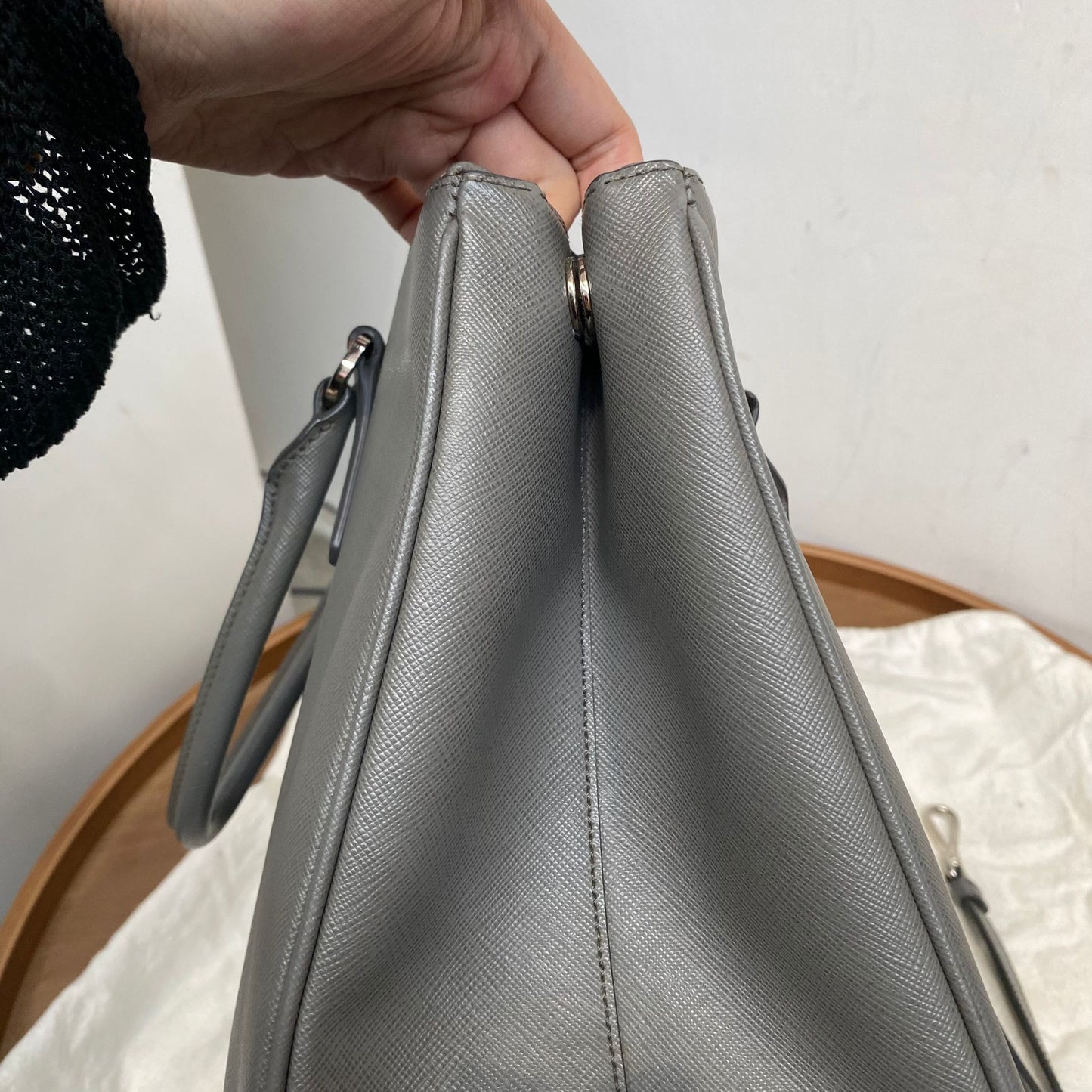 PRADA 3 WAY Tote 灰色