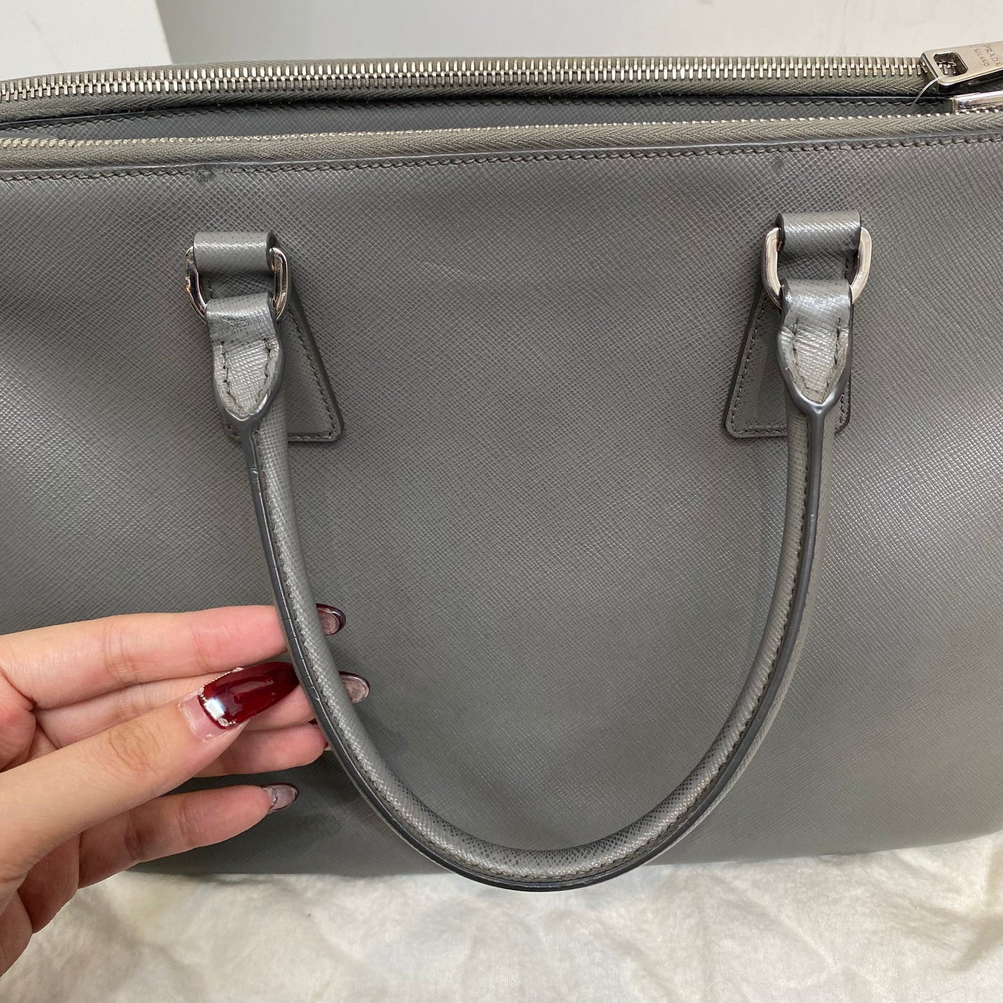 PRADA 3 WAY Tote 灰色