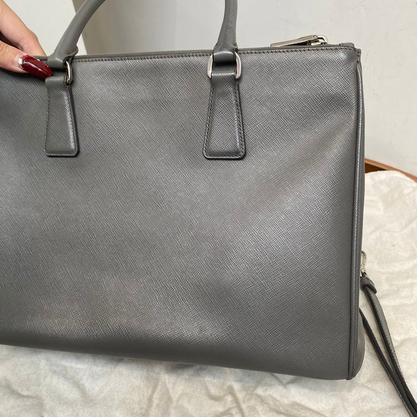 PRADA 3 WAY Tote 灰色