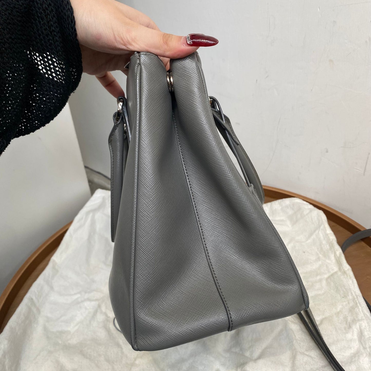 PRADA 3 WAY Tote 灰色