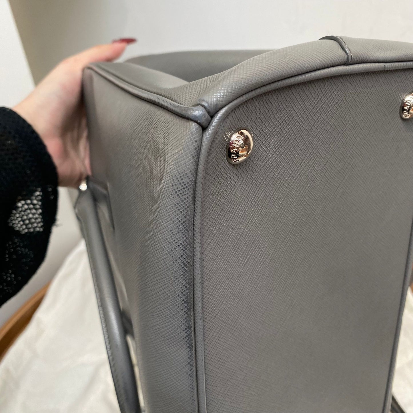 PRADA 3 WAY Tote 灰色