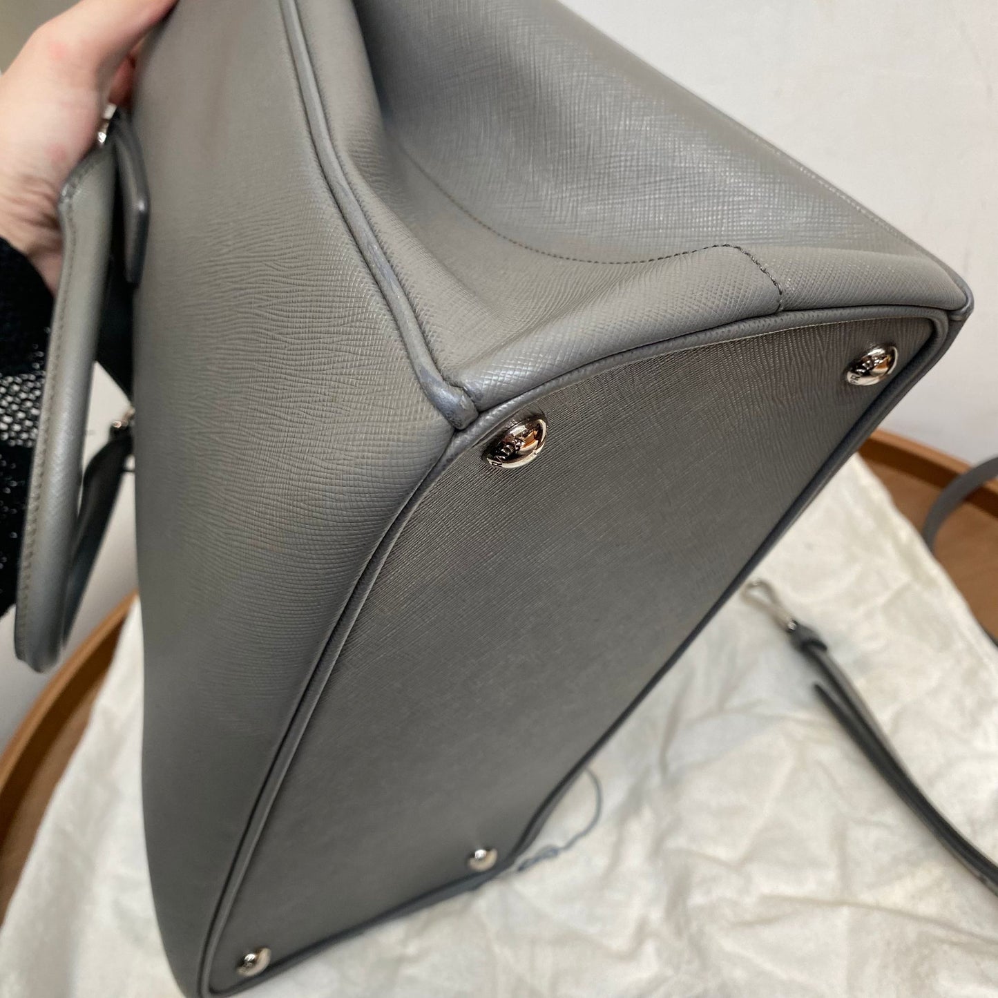 PRADA 3 WAY Tote 灰色