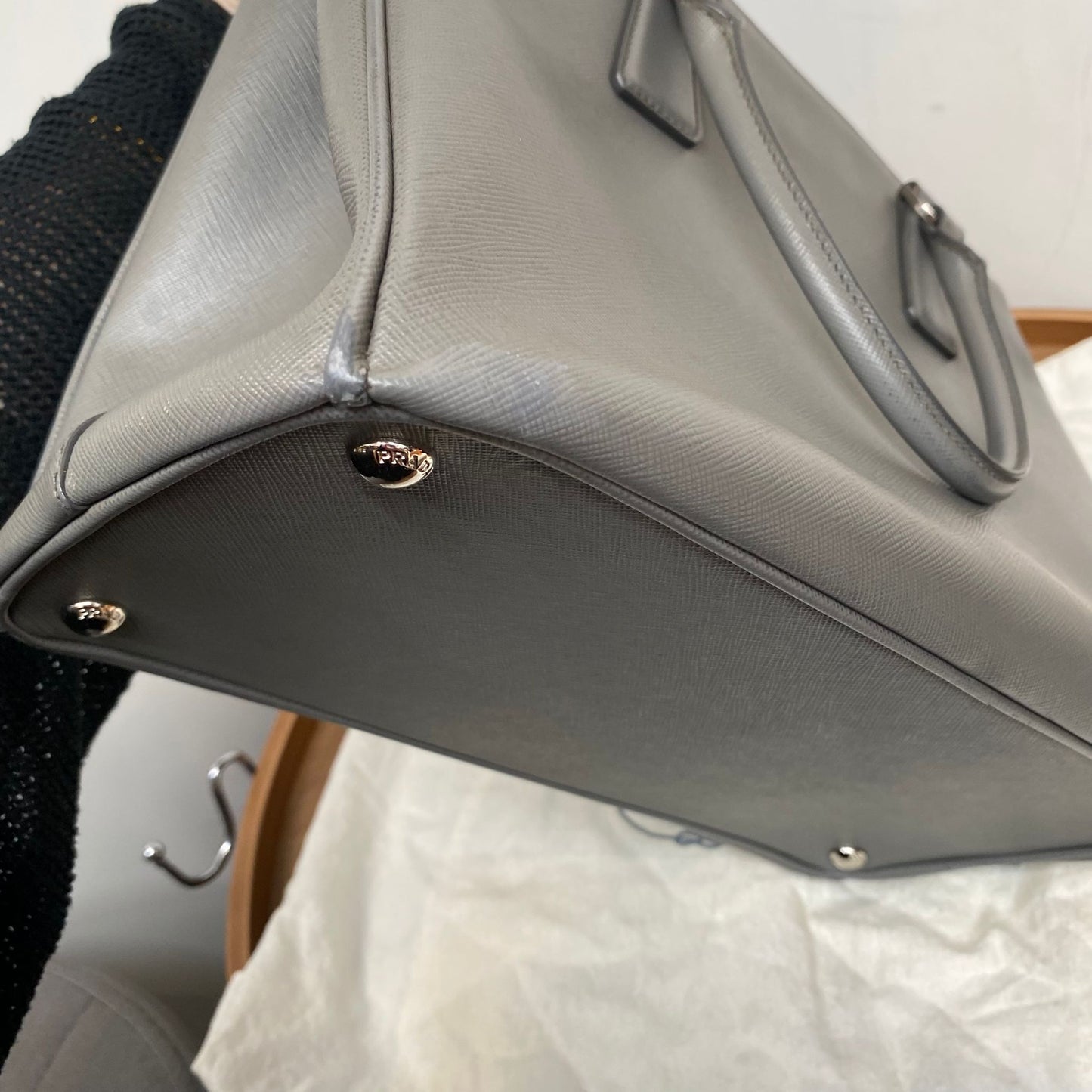 PRADA 3 WAY Tote 灰色