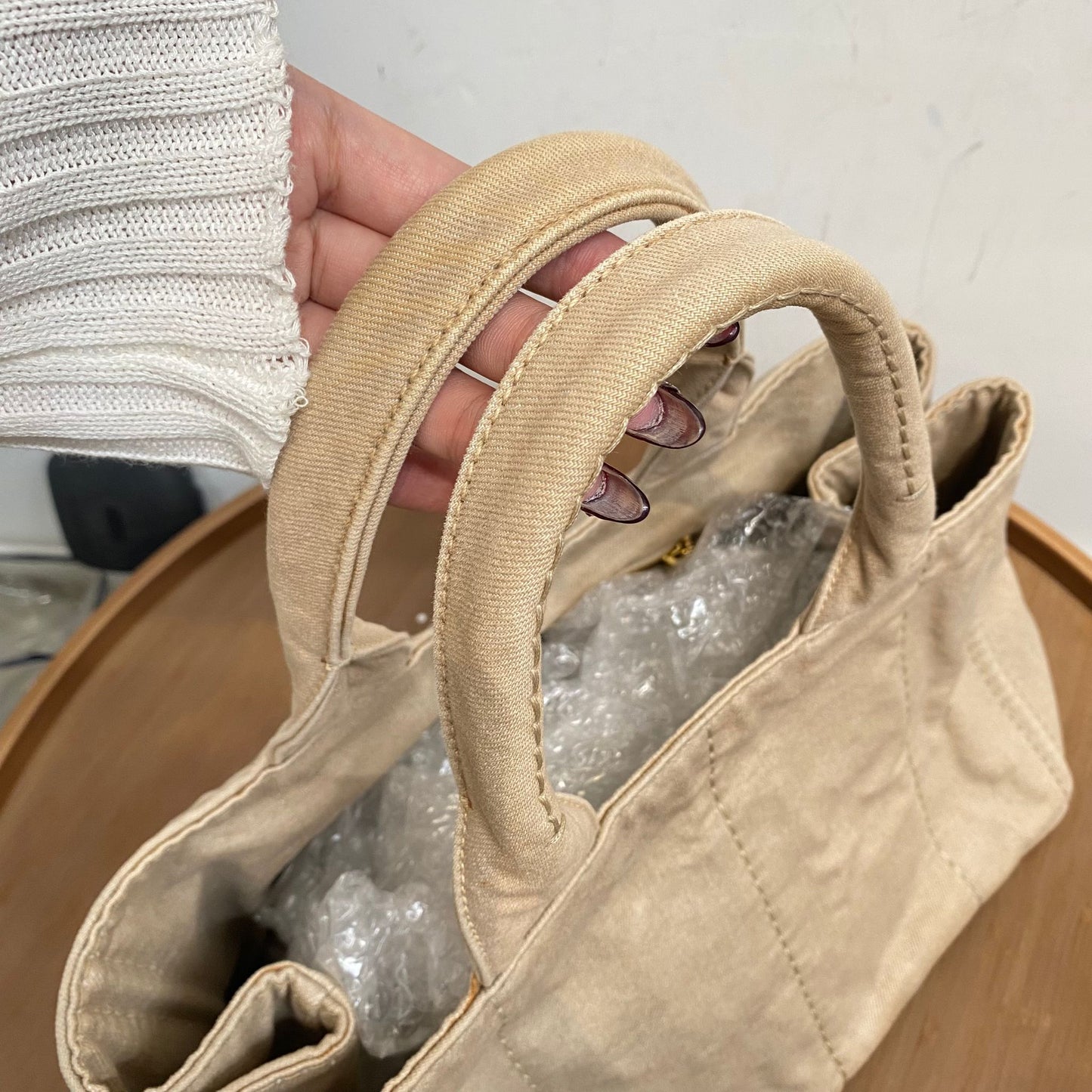 Prada Canvas Tote