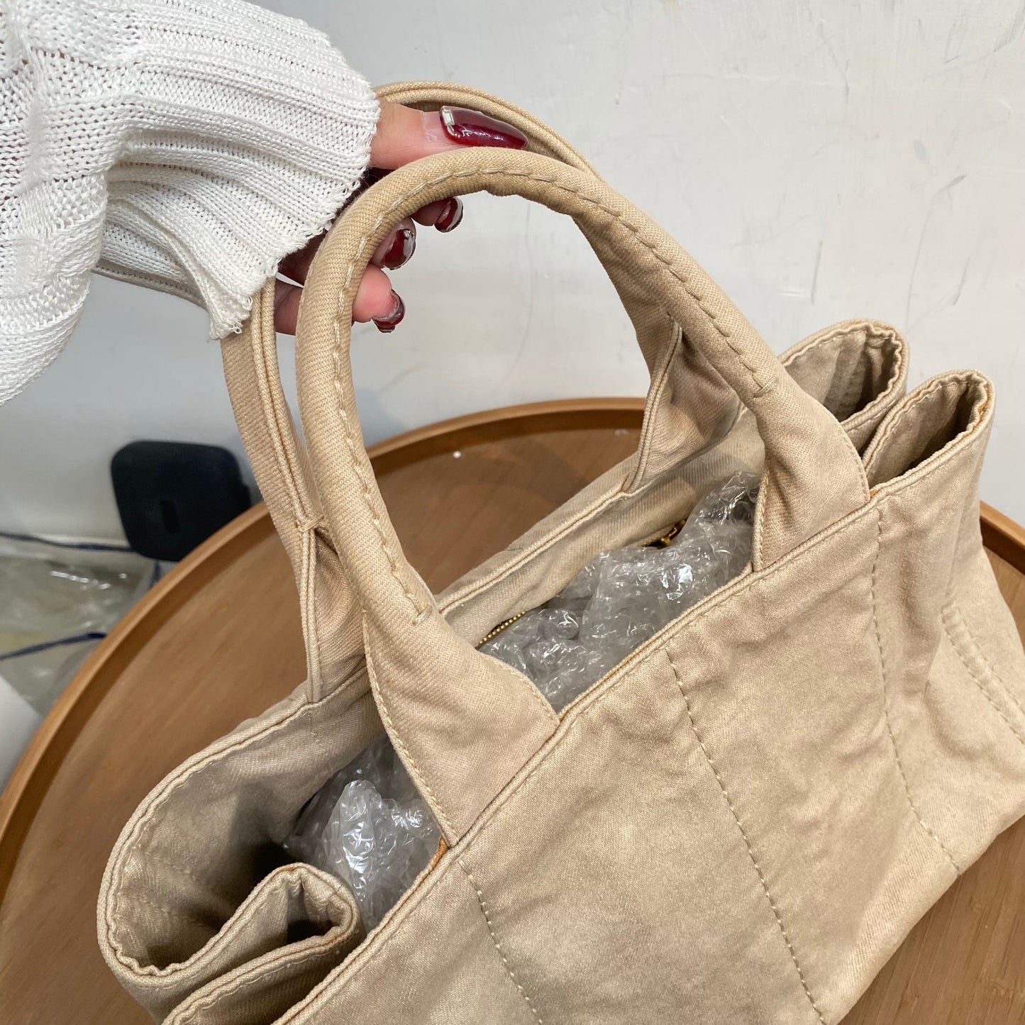 Prada Canvas Tote