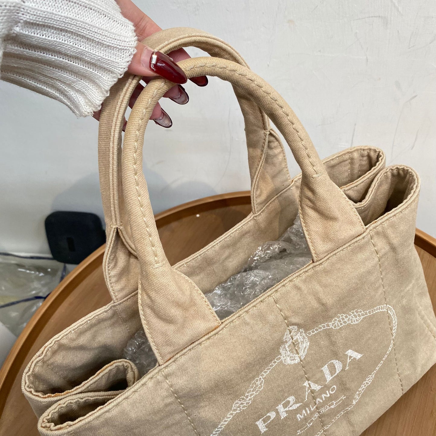 Prada Canvas Tote