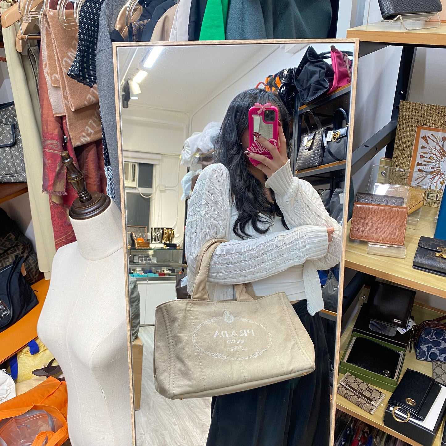 Prada Canvas Tote