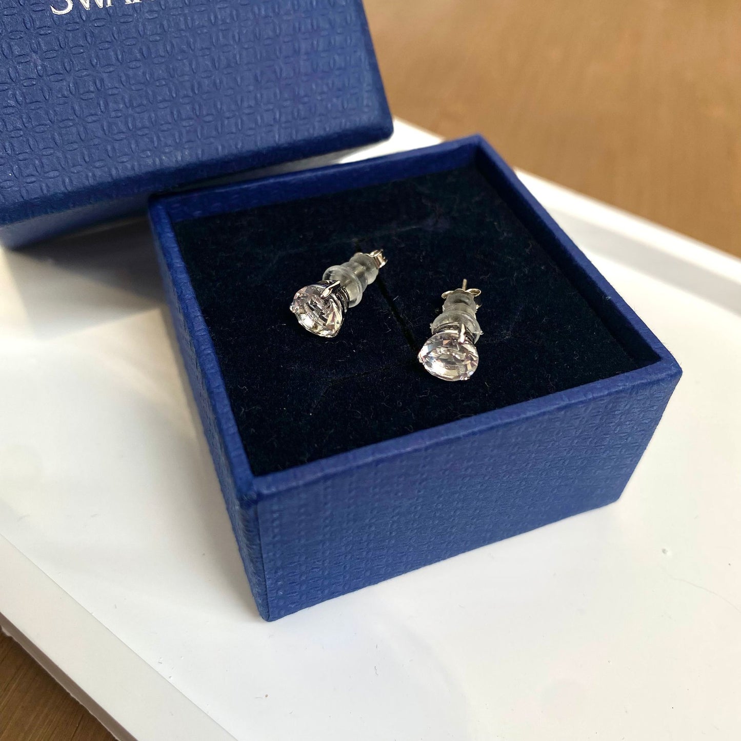 SWAROVSKI單鑽耳針耳環
