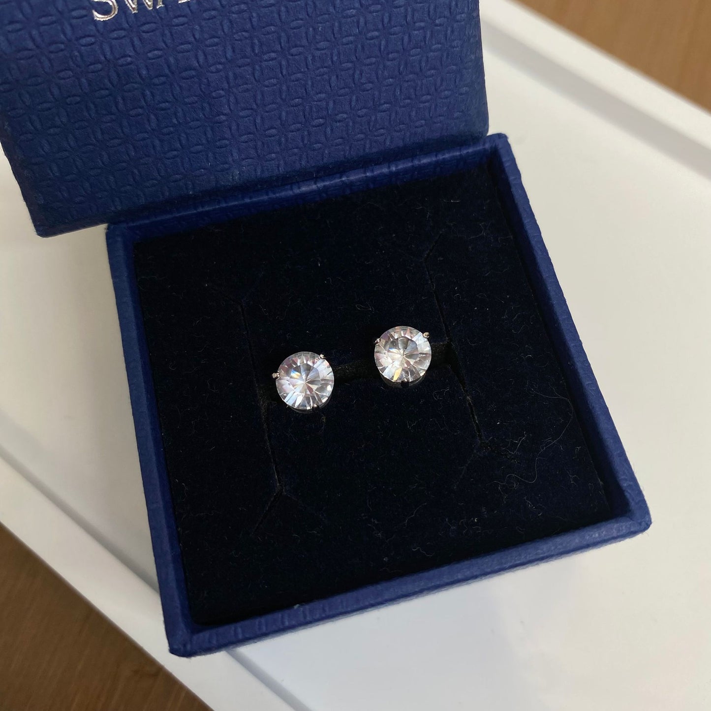 SWAROVSKI單鑽耳針耳環