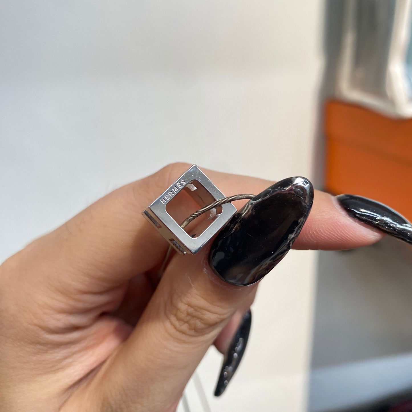 Hermes Cube H 頸鏈 白銀