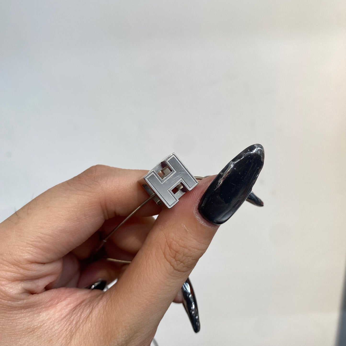 Hermes Cube H 頸鏈 白銀