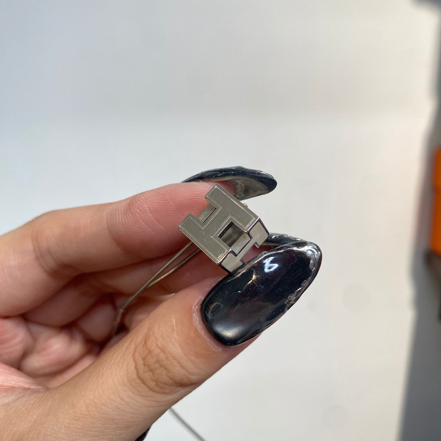 Hermes Cube H 頸鏈 白銀