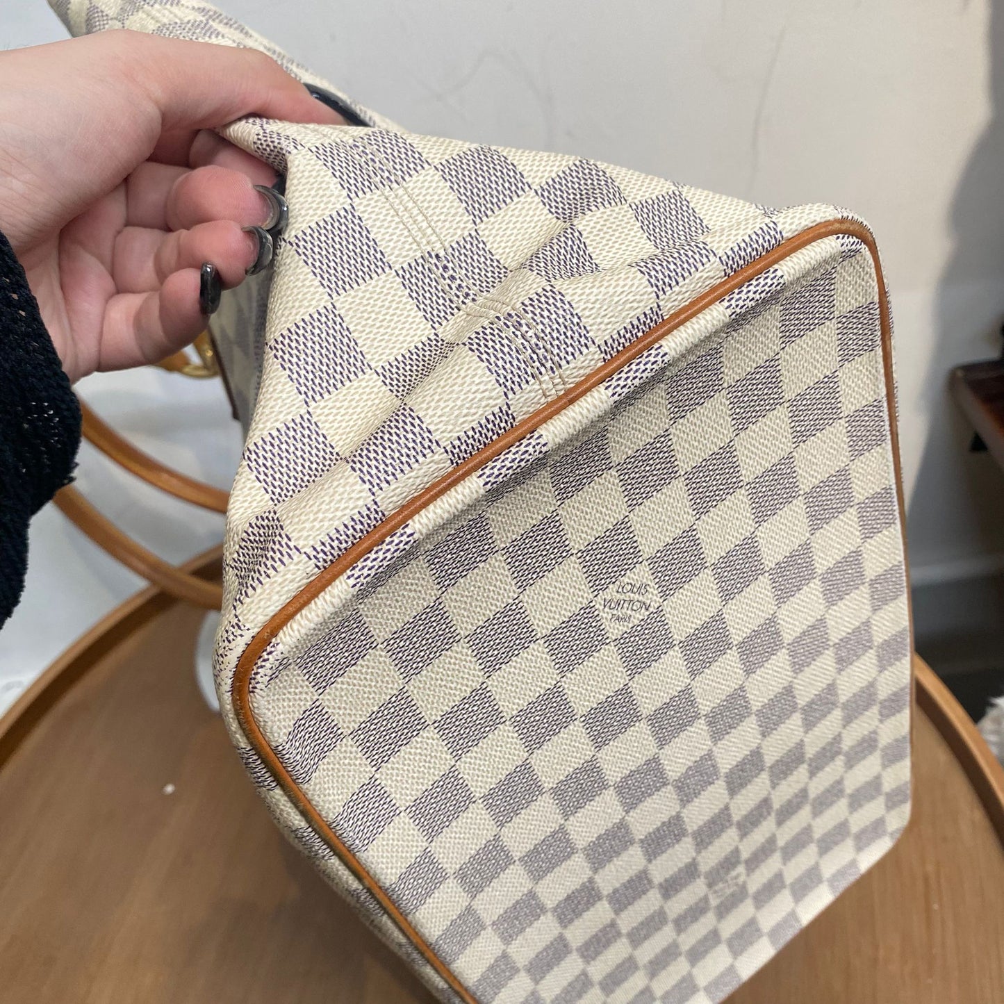 LV 白棋盤 TOTE
