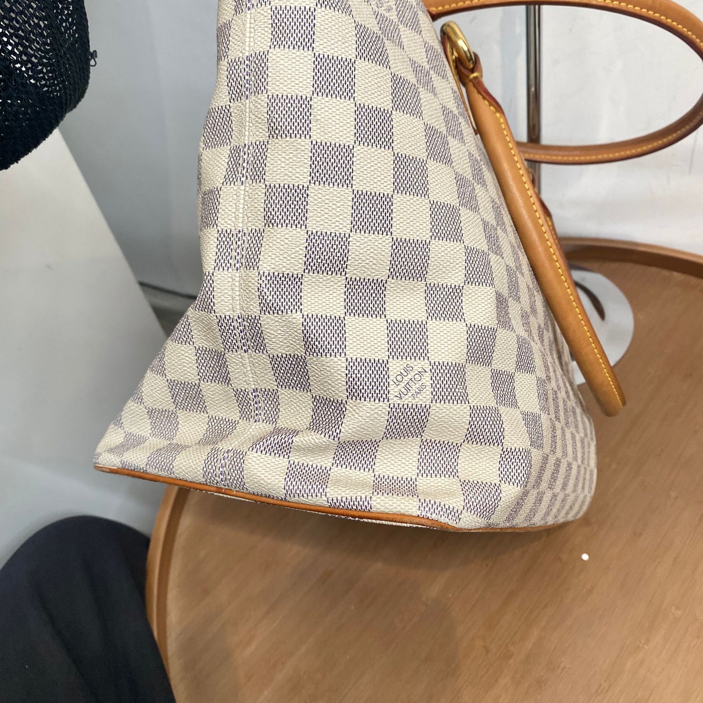 LV 白棋盤 TOTE