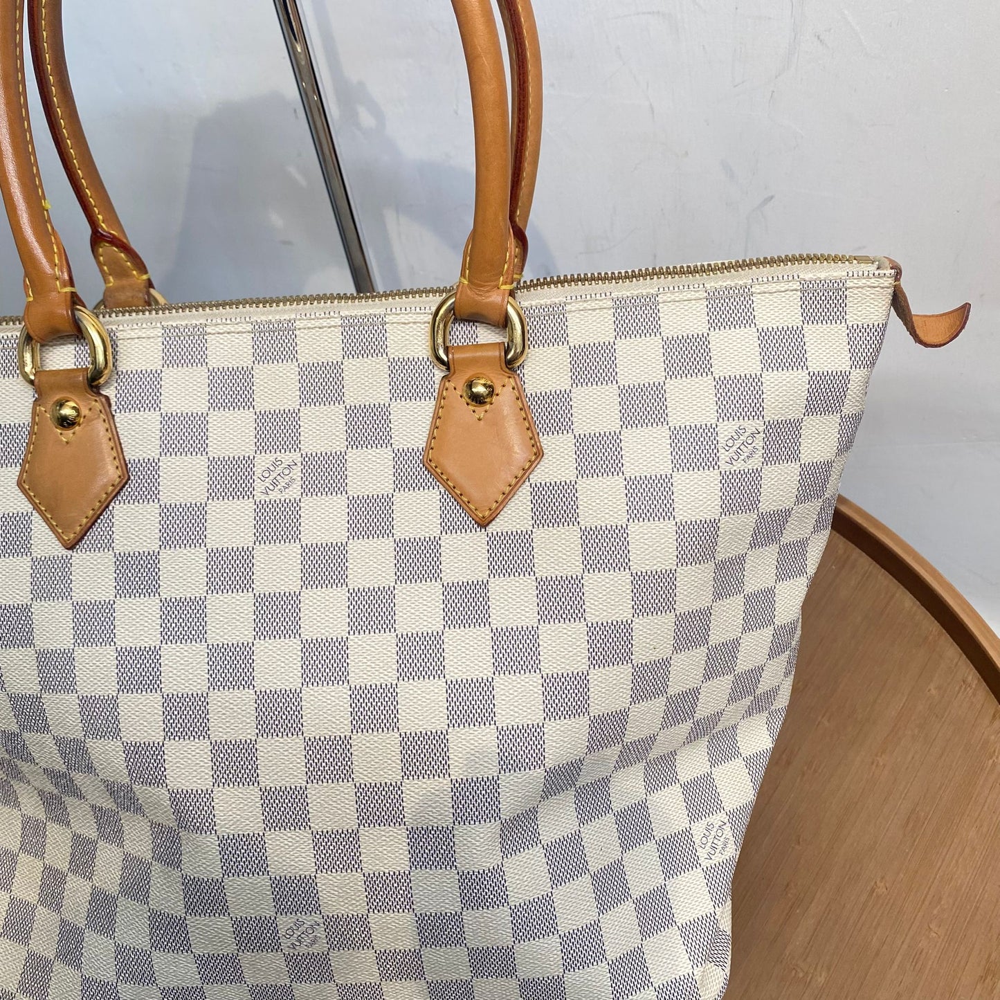 LV 白棋盤 TOTE
