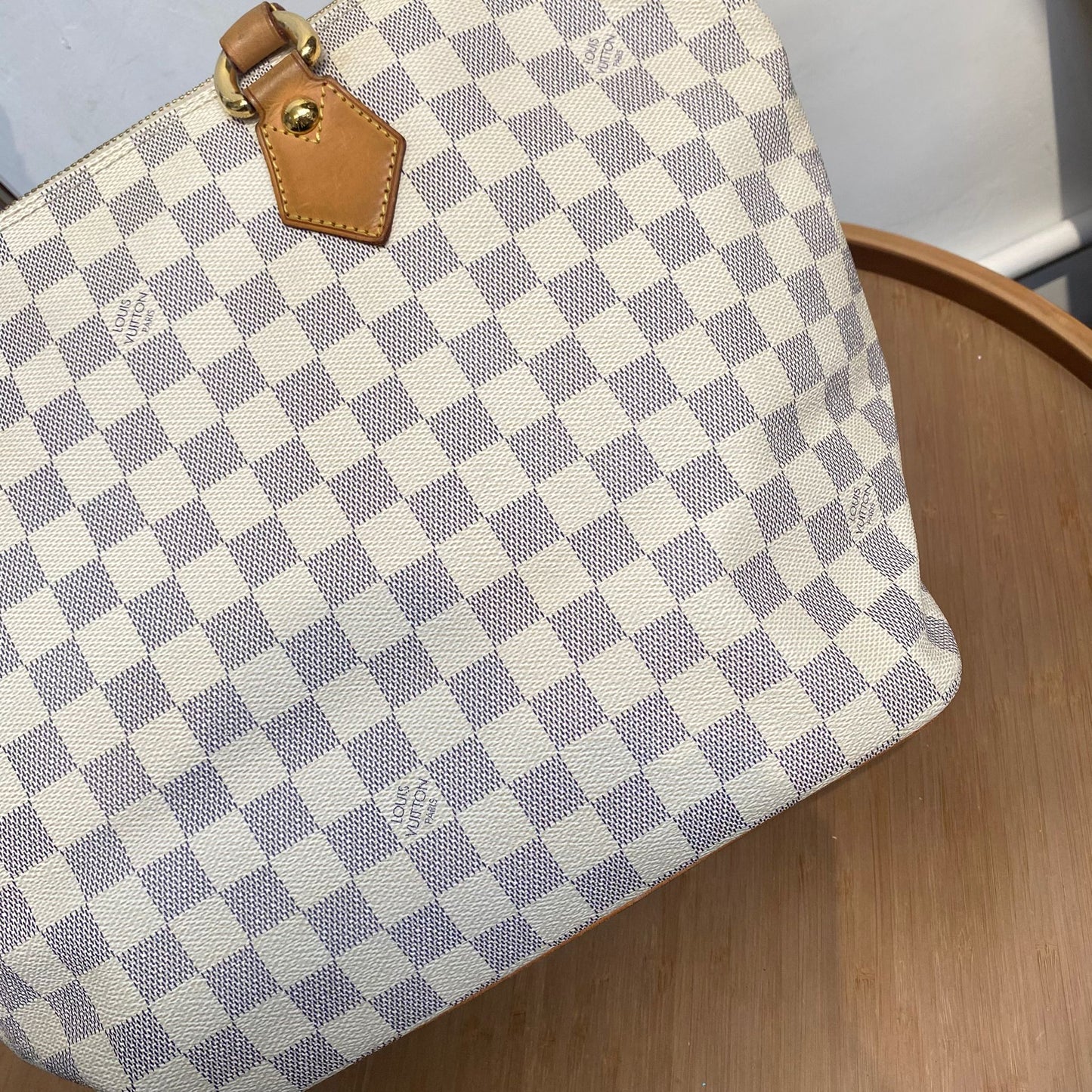 LV 白棋盤 TOTE
