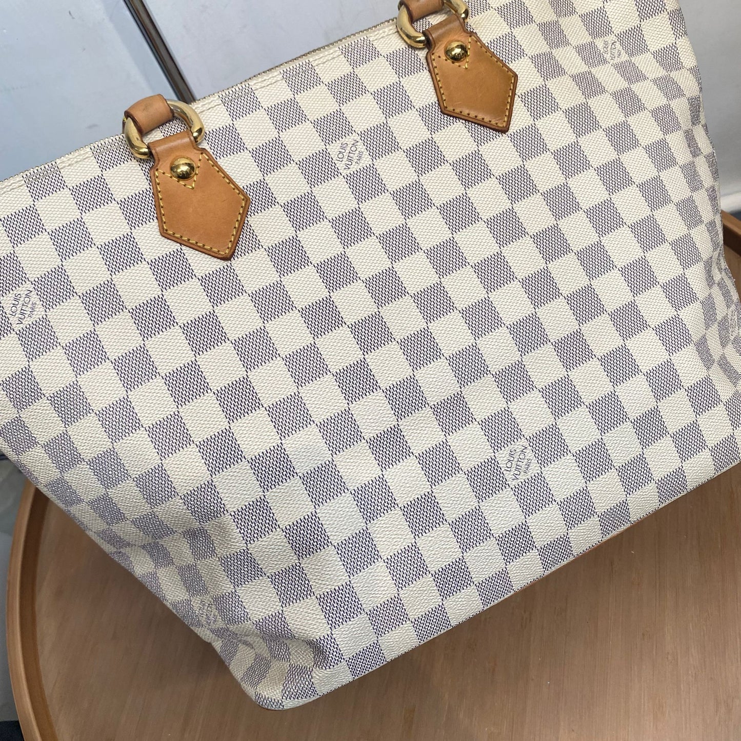 LV 白棋盤 TOTE