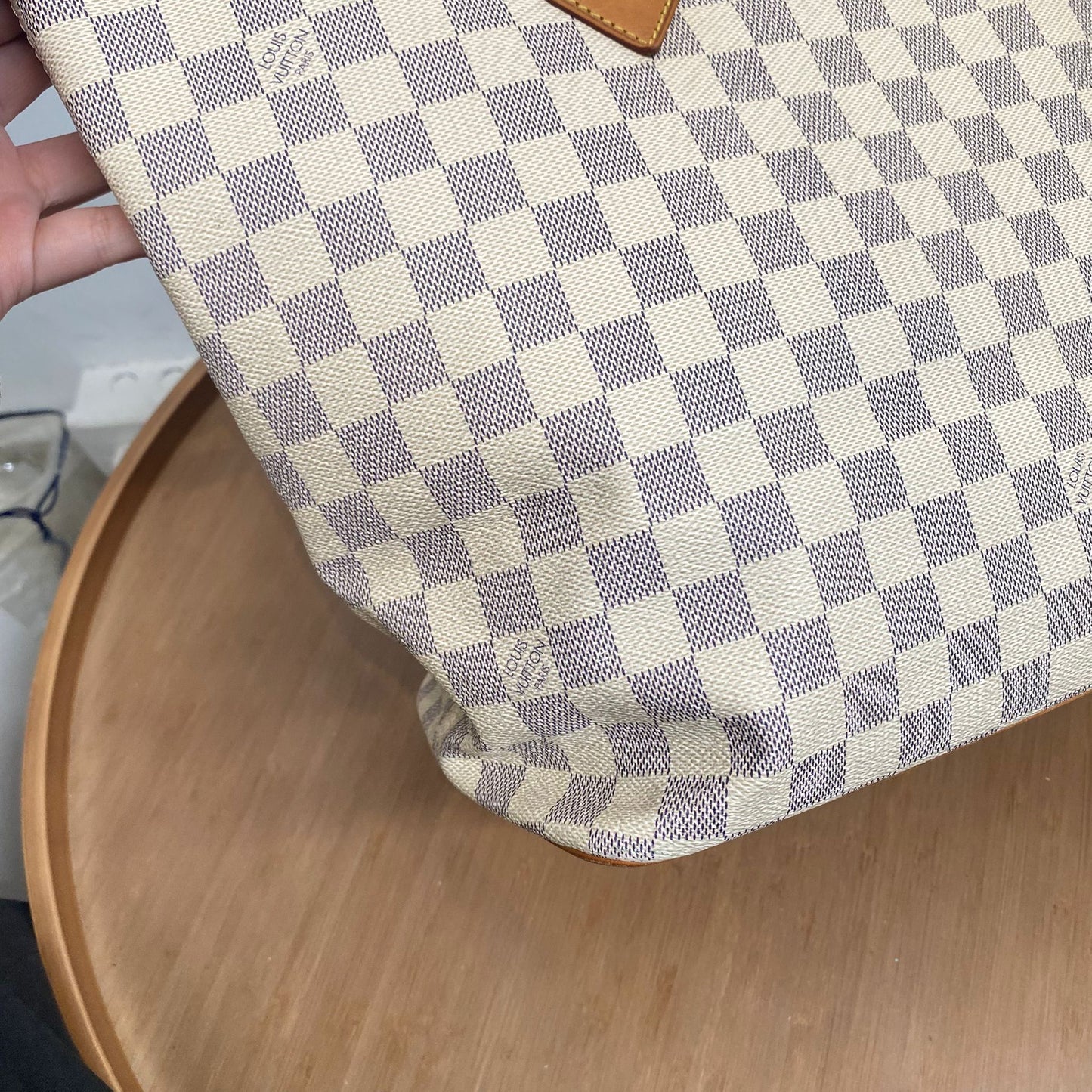 LV 白棋盤 TOTE