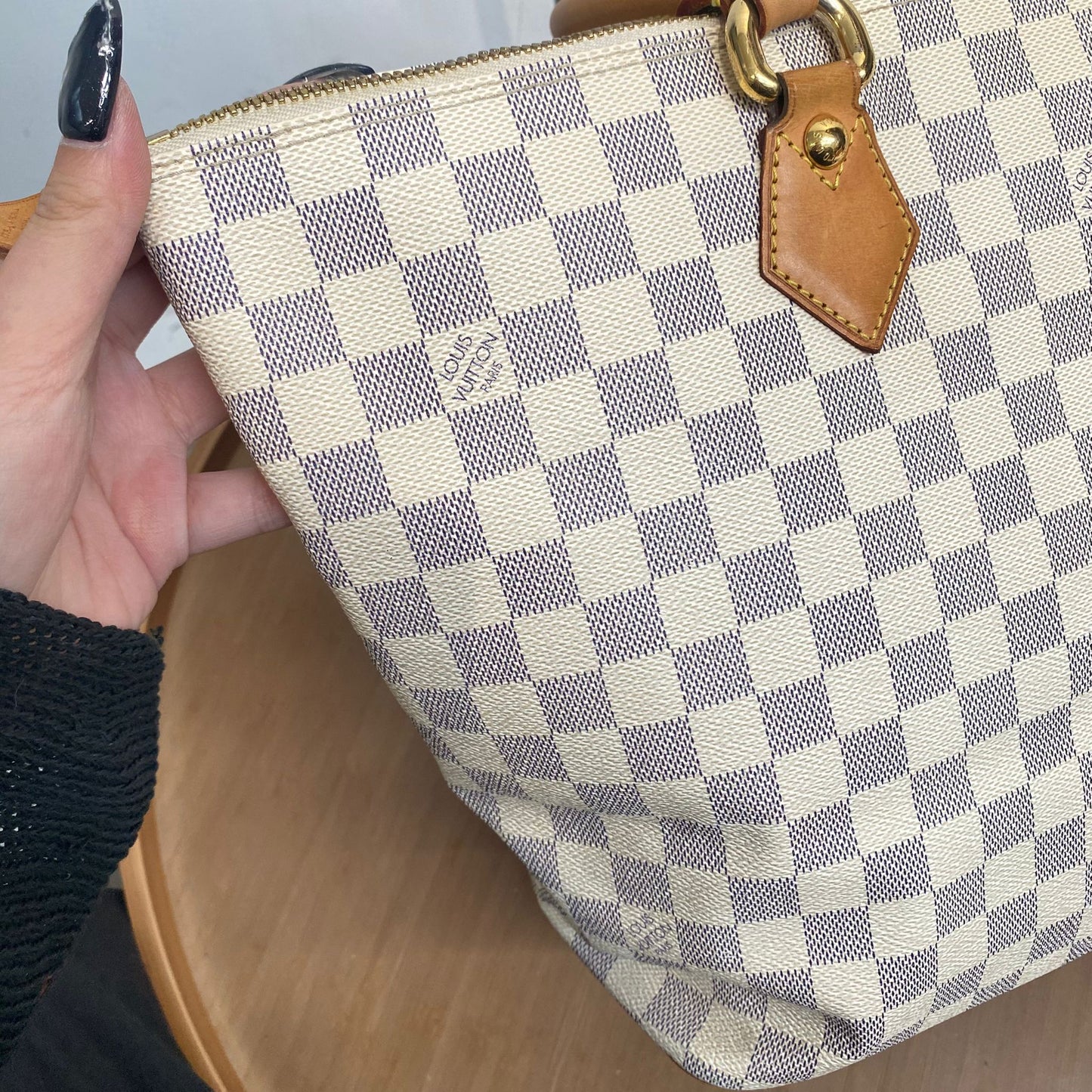 LV 白棋盤 TOTE