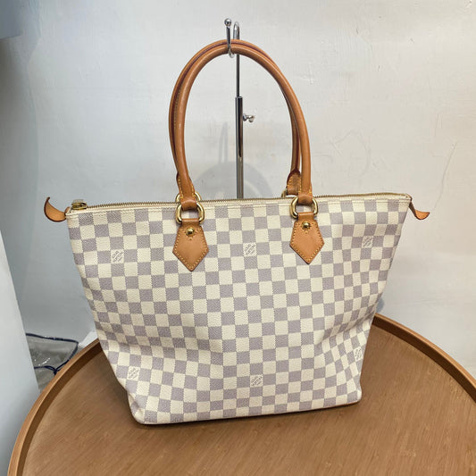 LV 白棋盤 TOTE