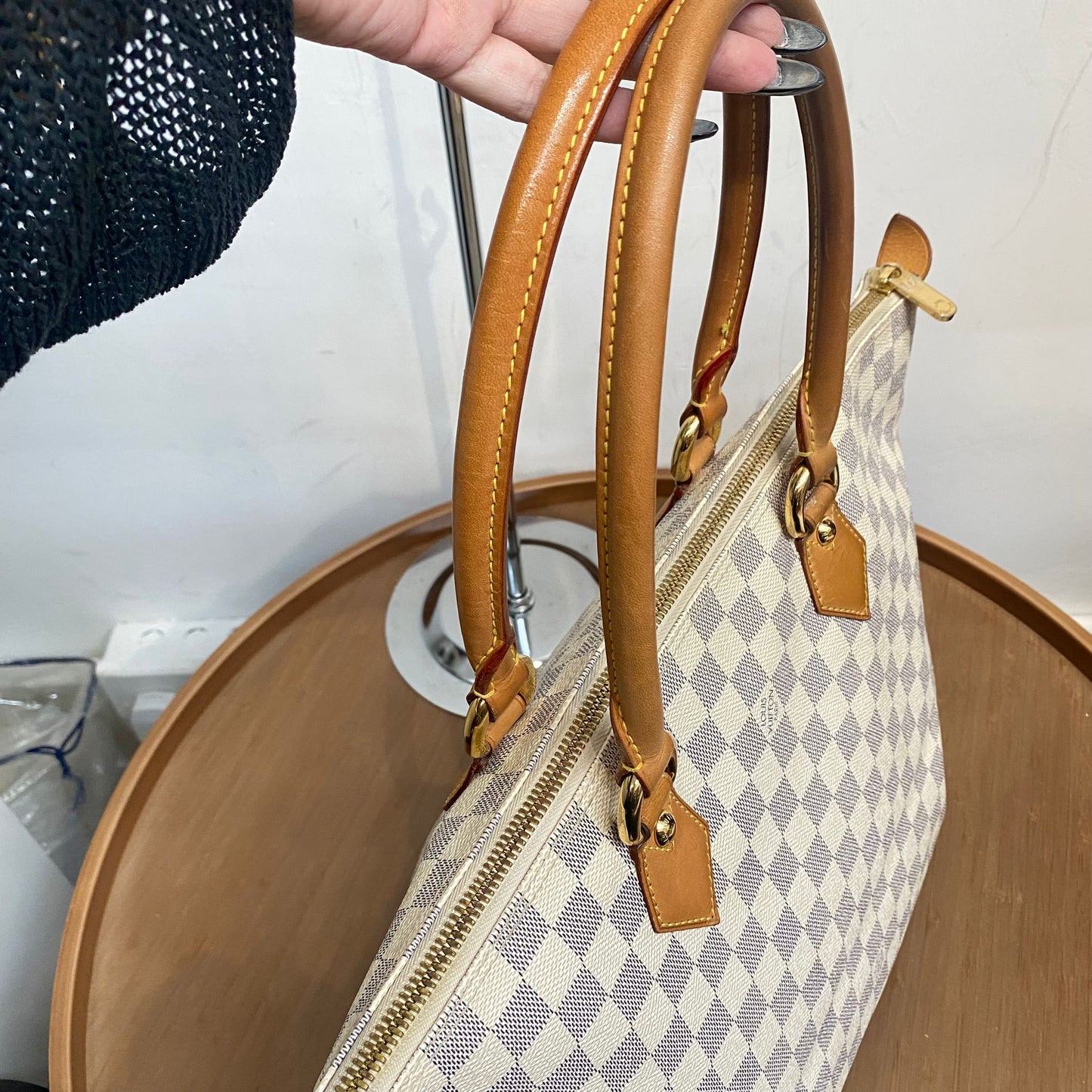 LV 白棋盤 TOTE