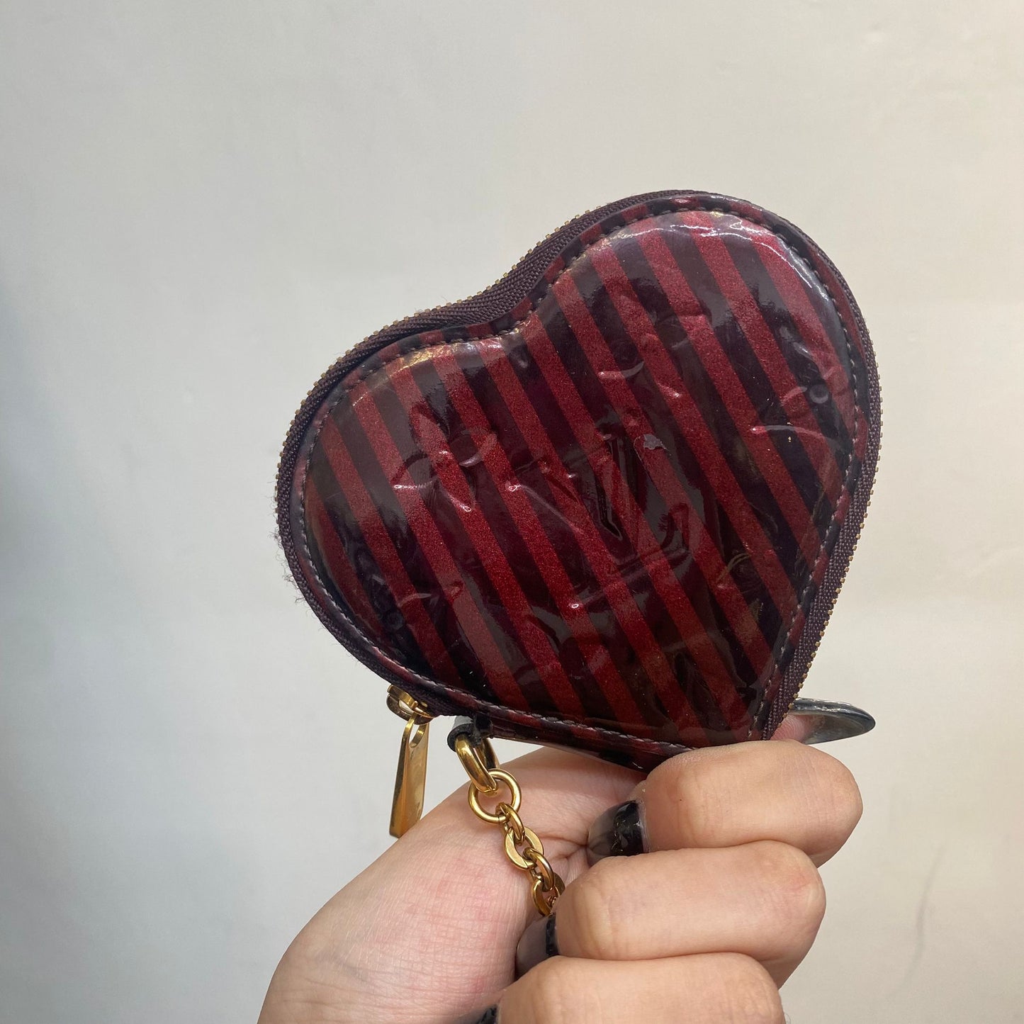LV 心心散子包吊飾