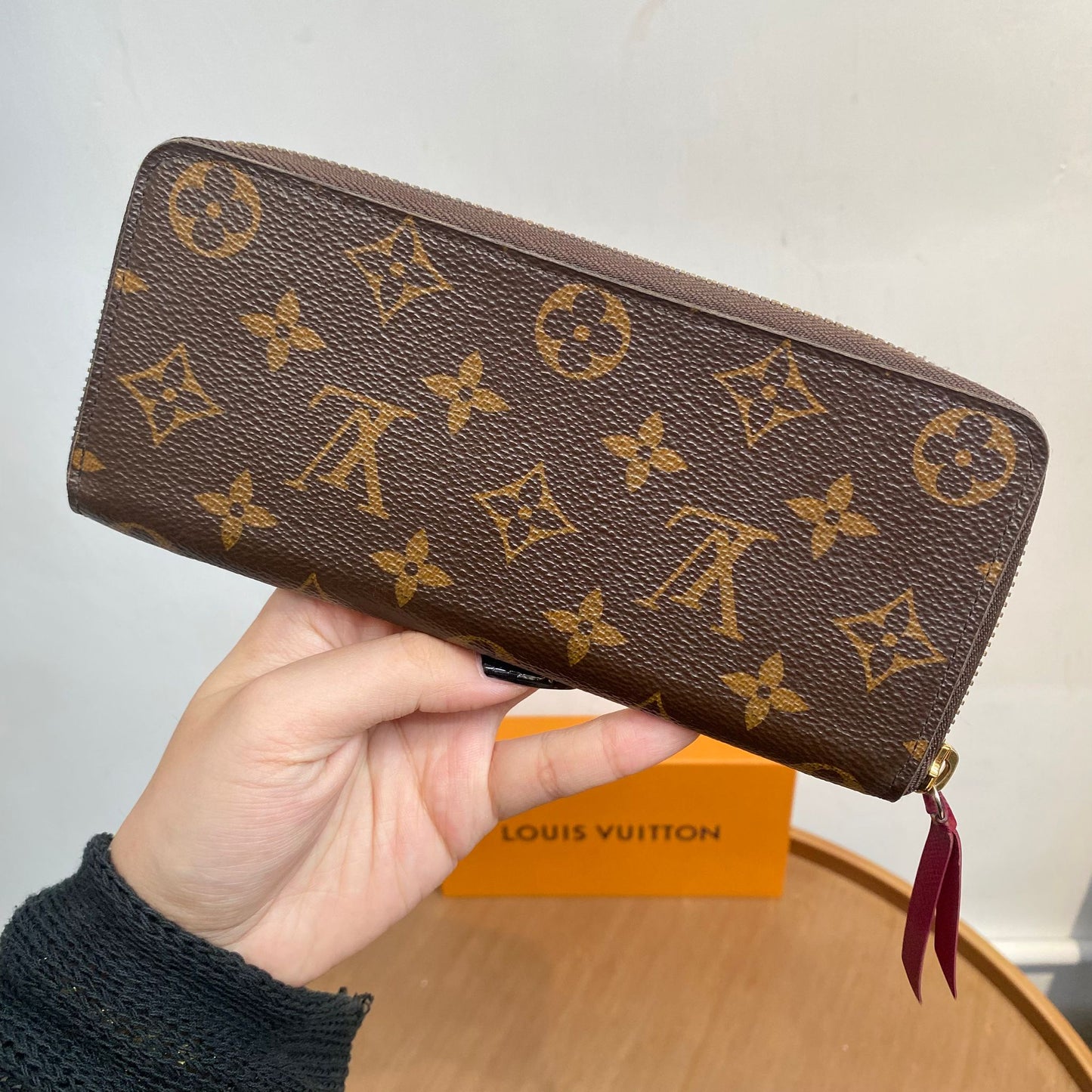 LV 老花長銀包 有盒