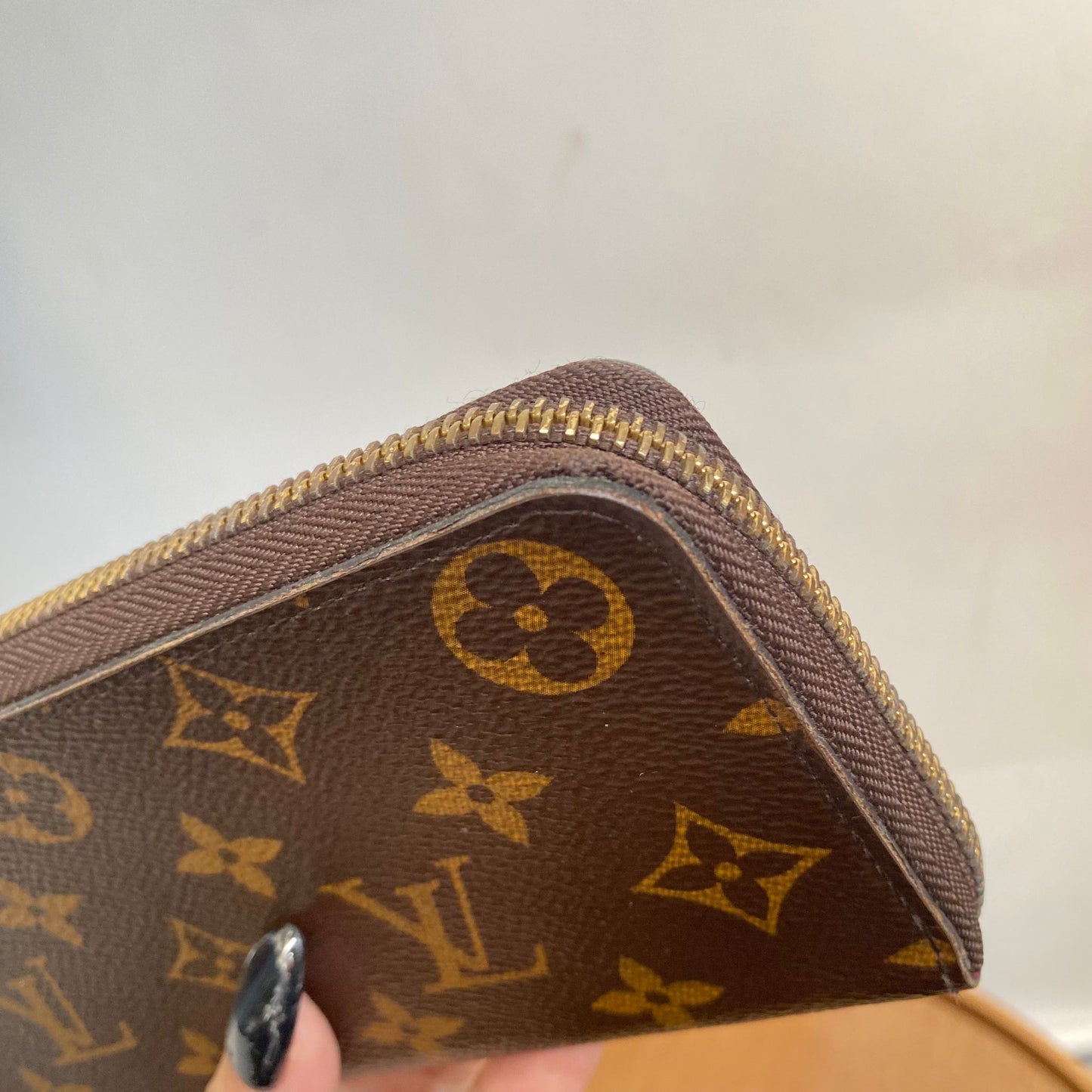 LV 老花長銀包 有盒