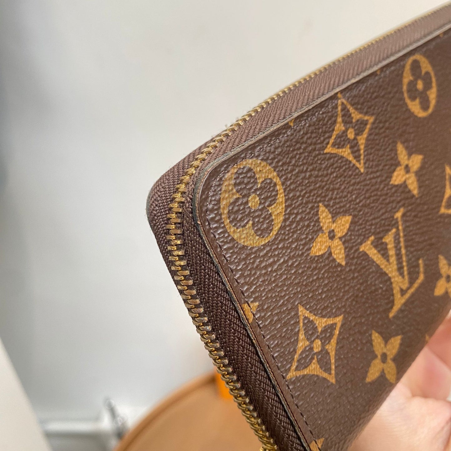 LV 老花長銀包 有盒