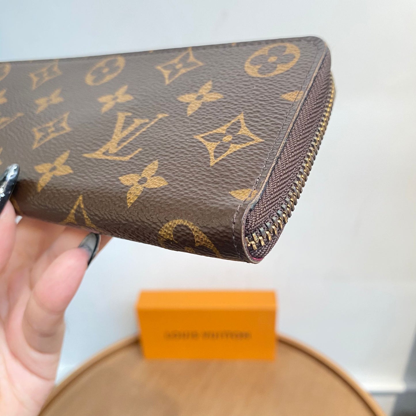 LV 老花長銀包 有盒