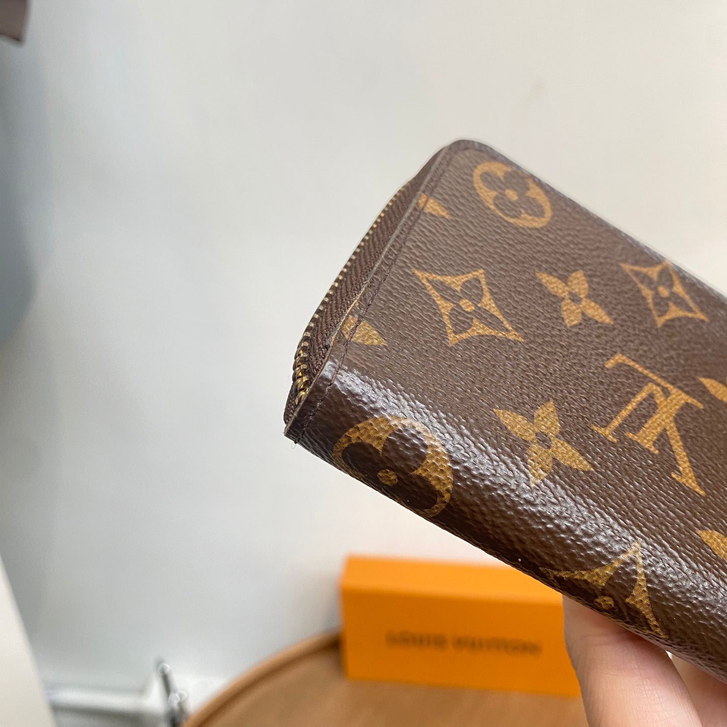 LV 老花長銀包 有盒