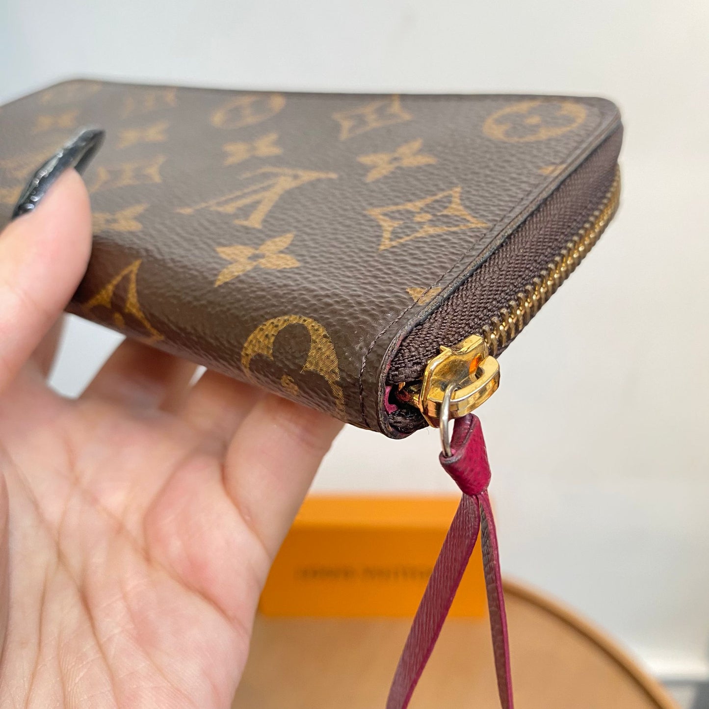 LV 老花長銀包 有盒