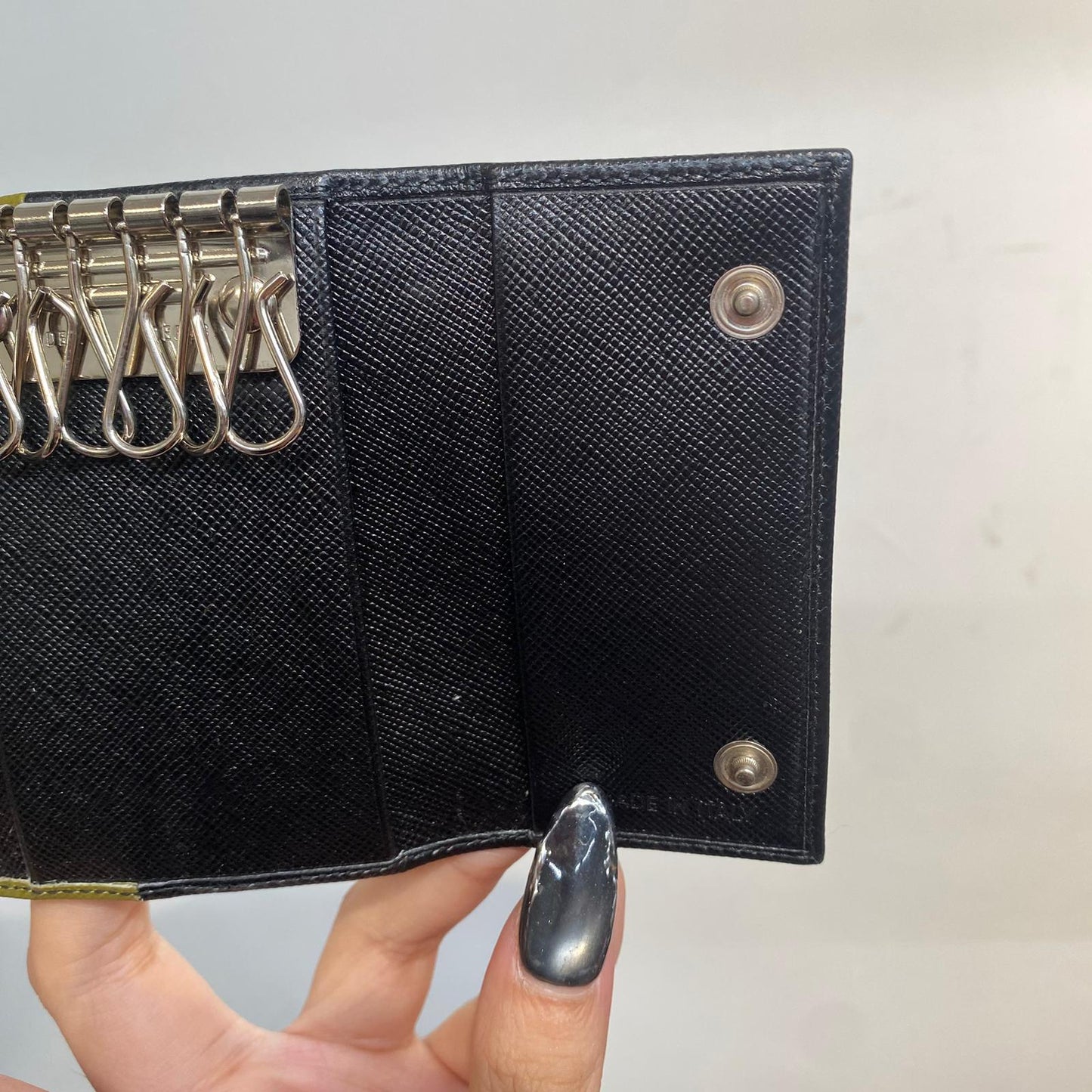 PRADA 雙色鎖匙包