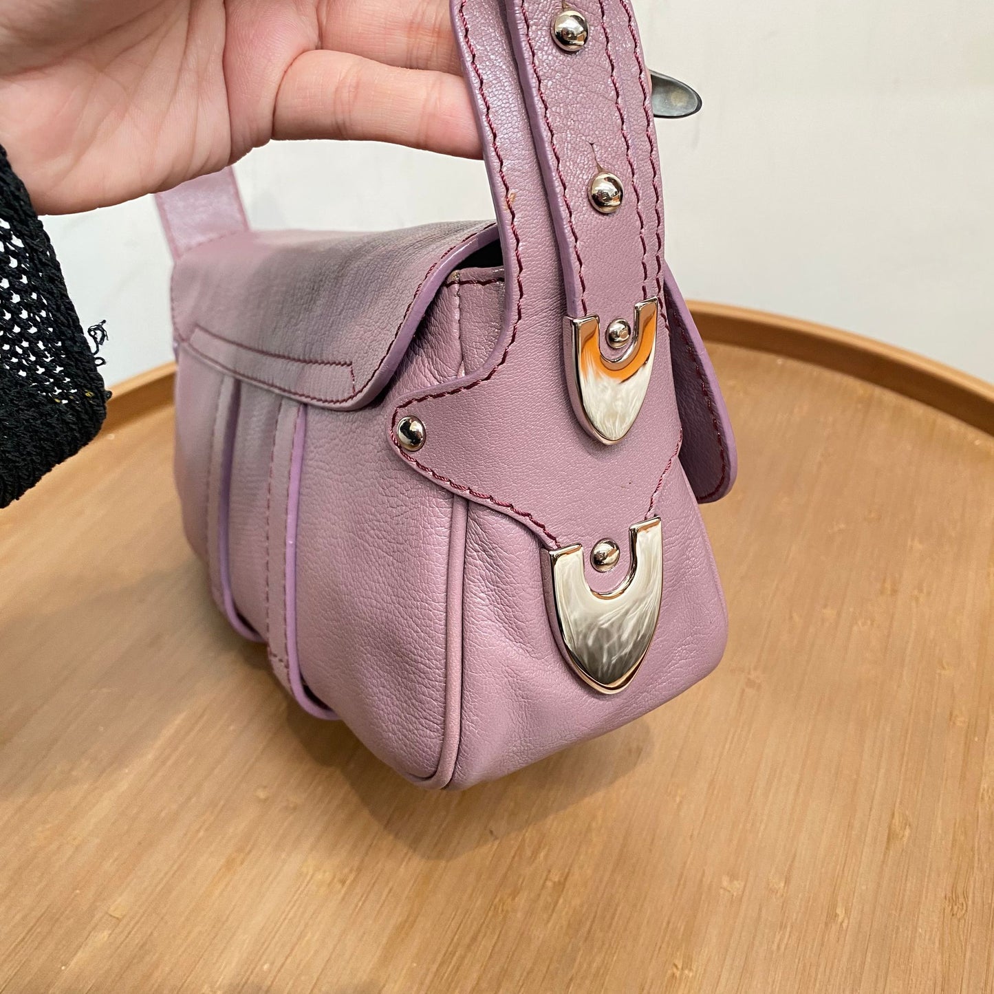Bally 腋下袋 粉紫
