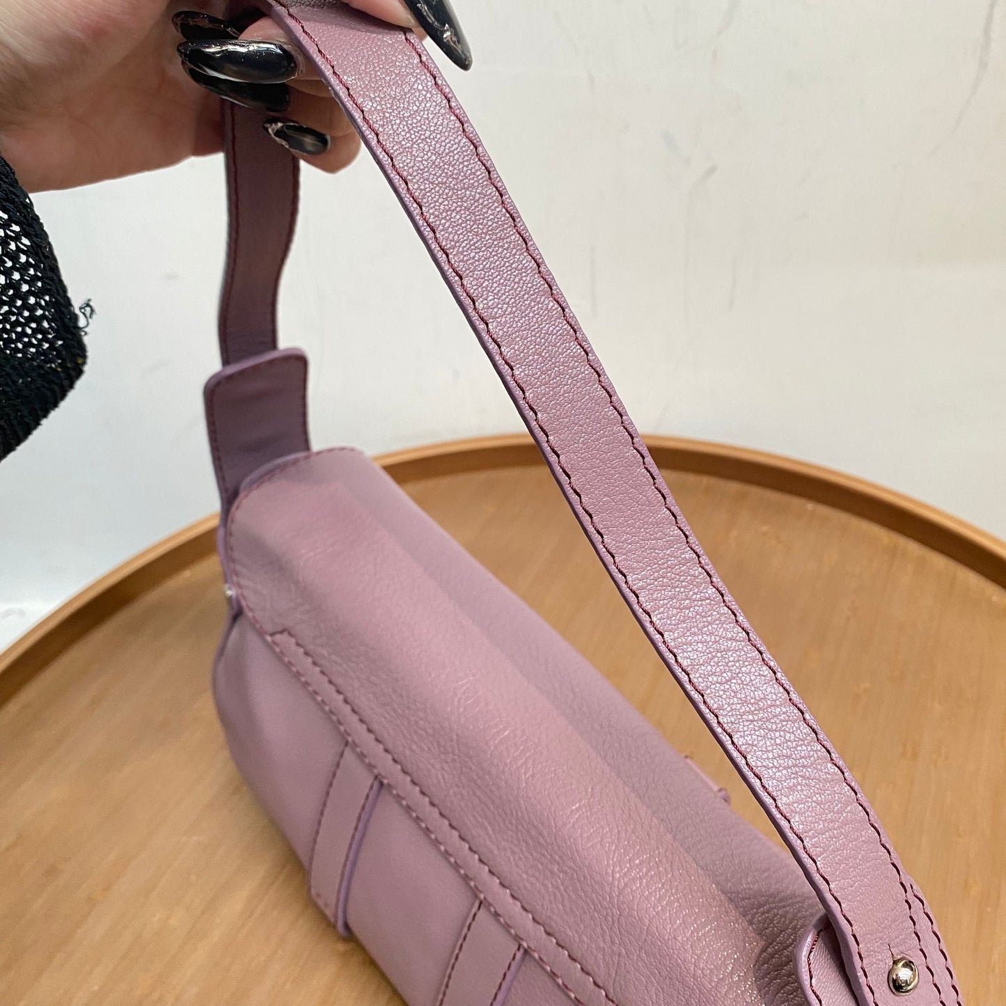 Bally 腋下袋 粉紫