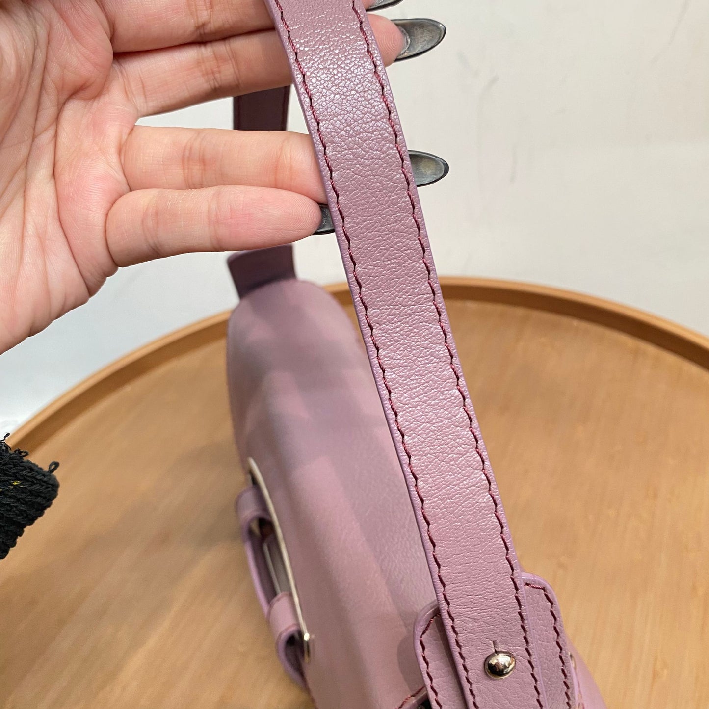 Bally 腋下袋 粉紫