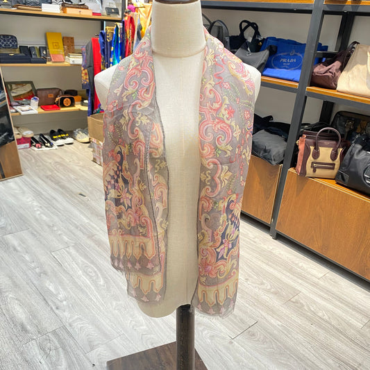 ETRO 100%真絲長絲巾