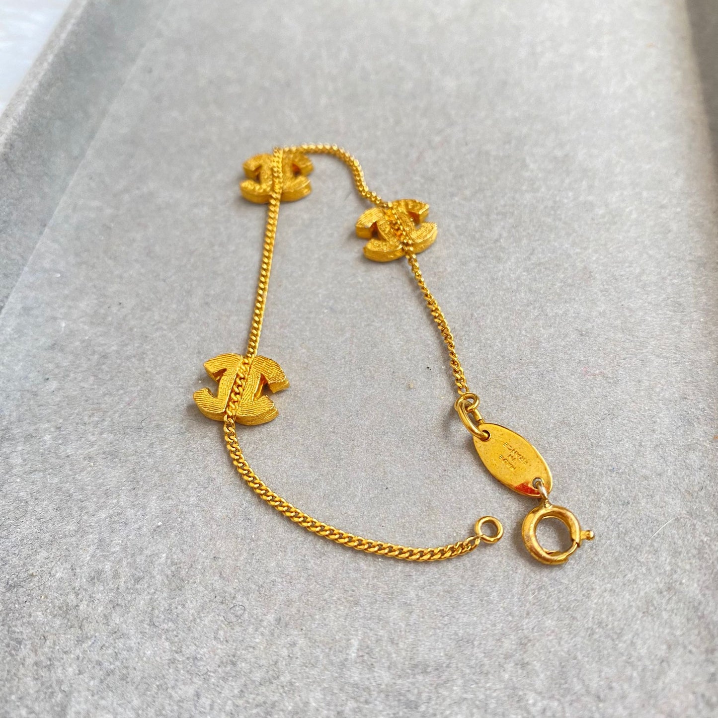 CHANEL 鍍24K金手鏈