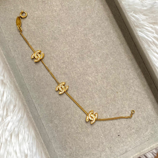 CHANEL 鍍24K金手鏈
