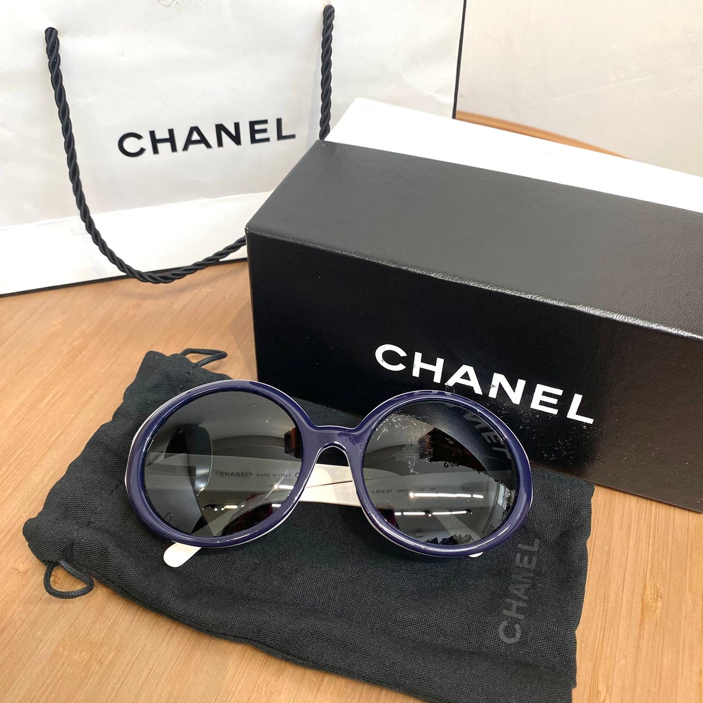 Chanel太陽眼鏡  有盒有塵袋紙袋