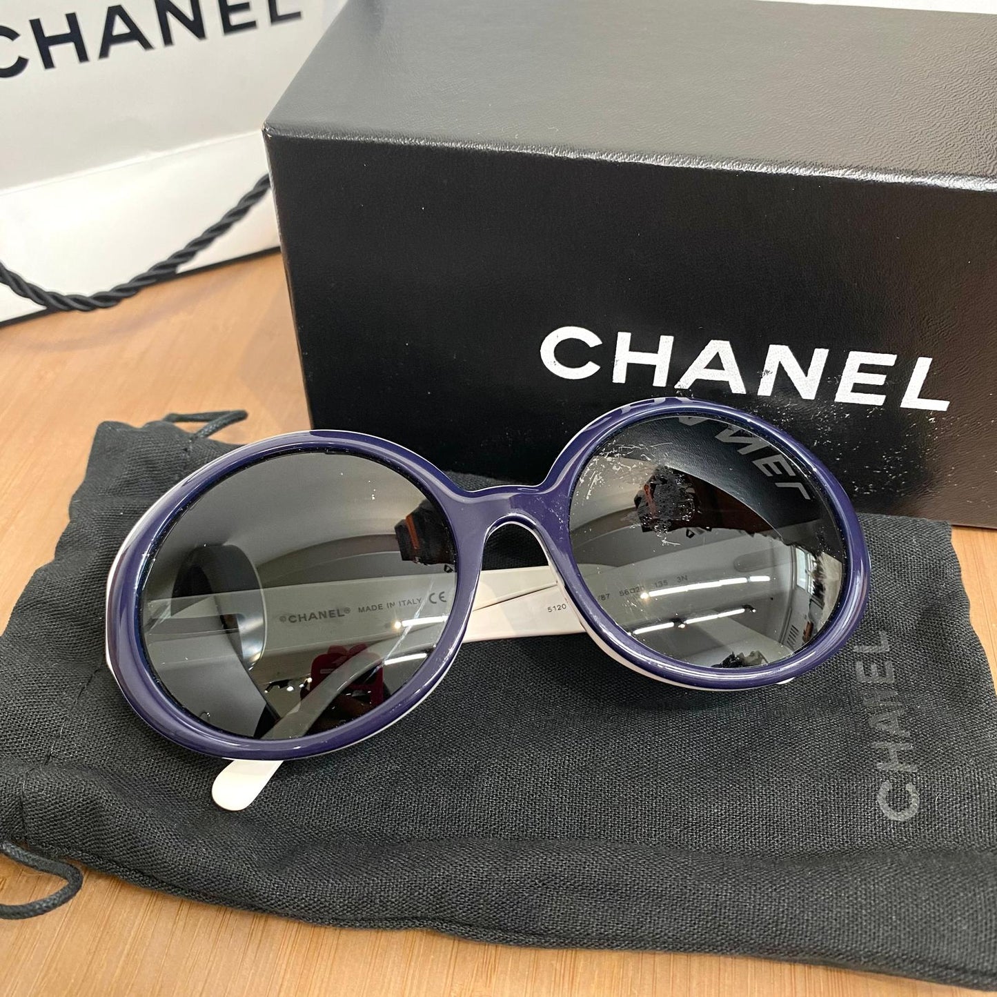 Chanel太陽眼鏡  有盒有塵袋紙袋