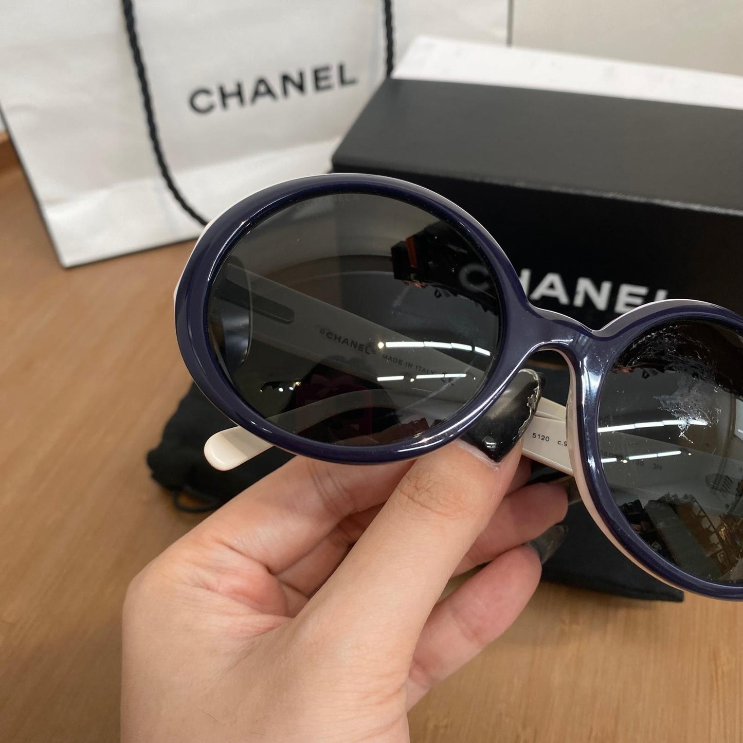 Chanel太陽眼鏡  有盒有塵袋紙袋