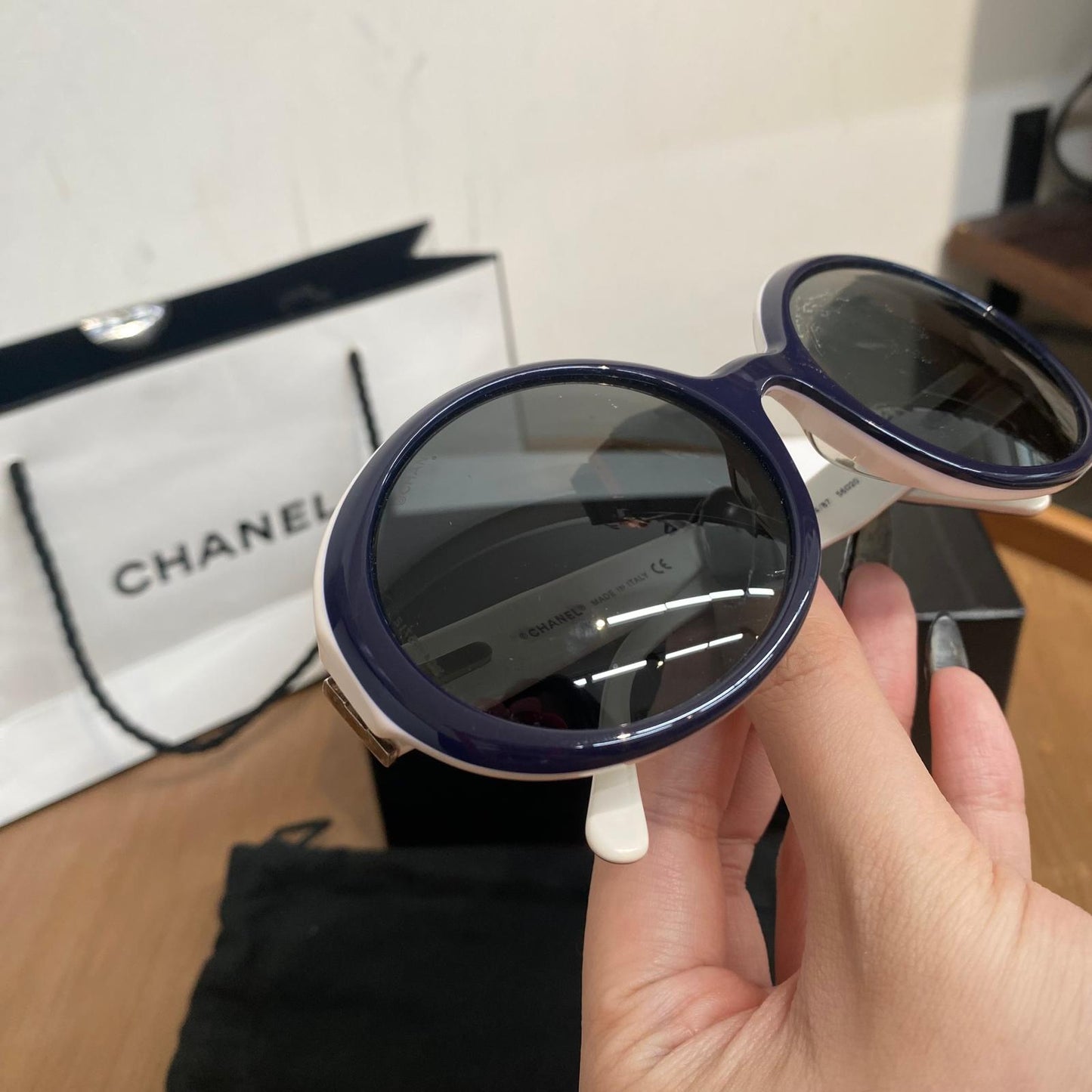 Chanel太陽眼鏡  有盒有塵袋紙袋