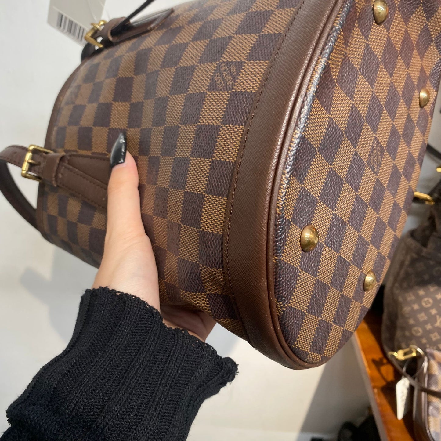 LV棋盤水桶Tote