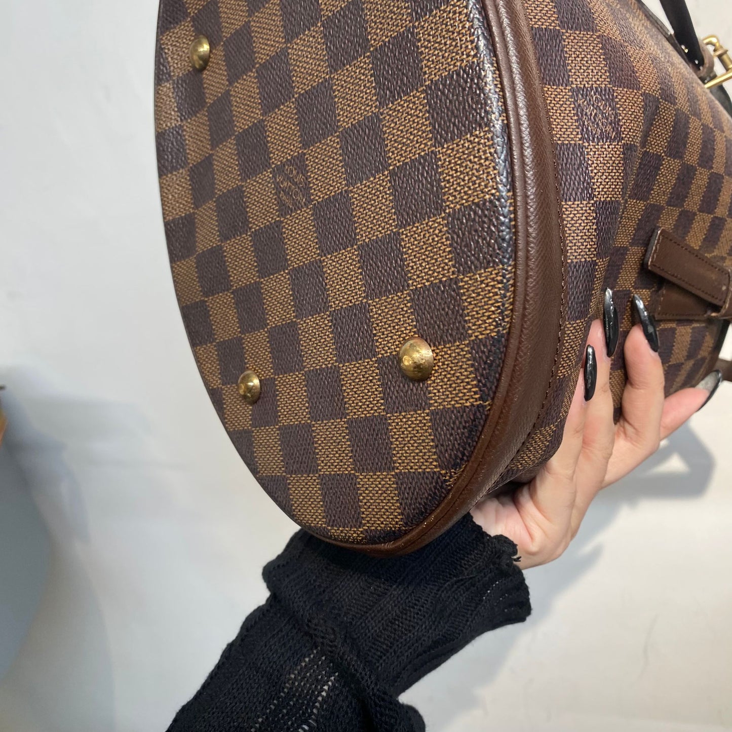 LV棋盤水桶Tote